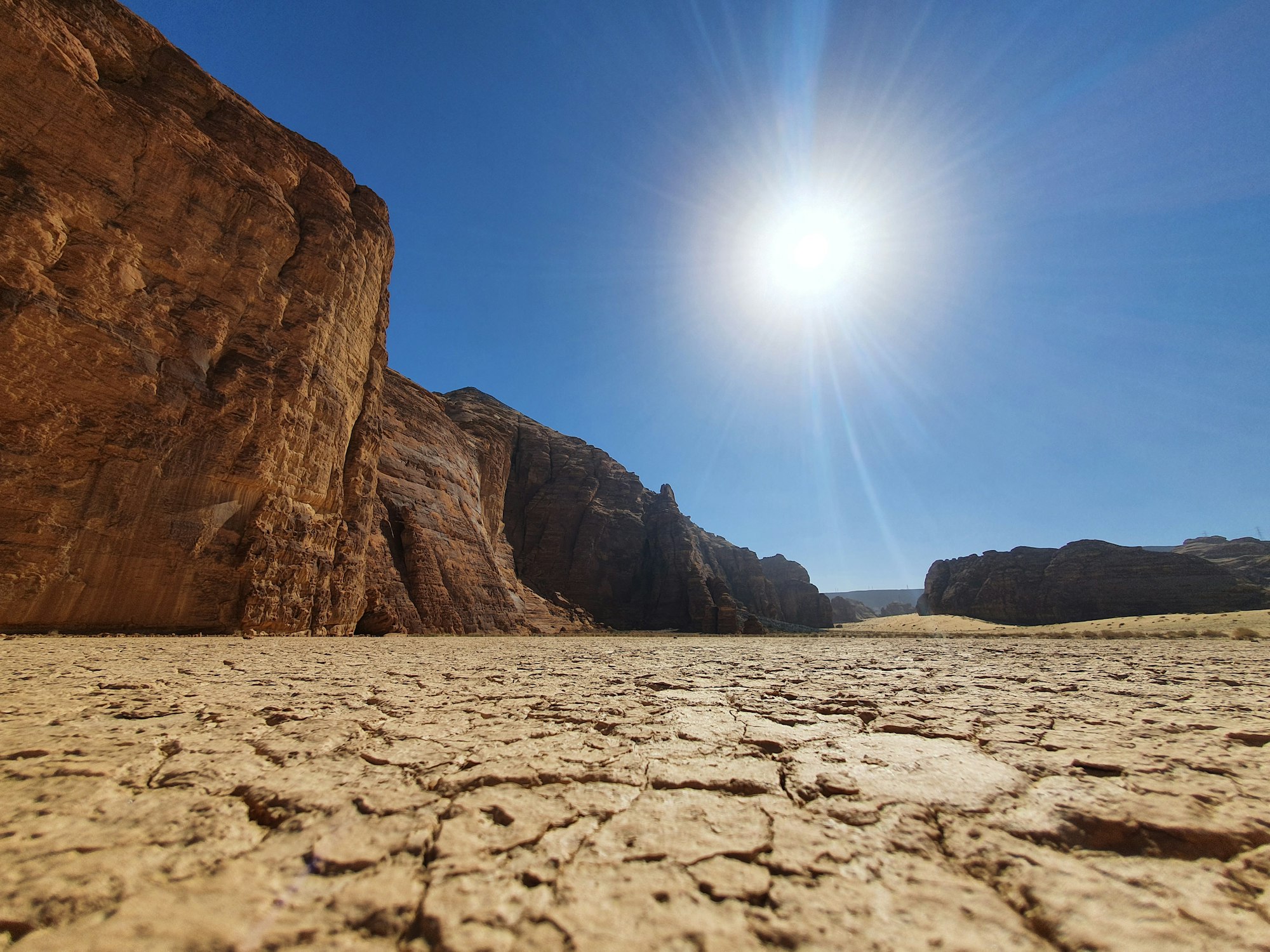 The sandstone desert of AlUla, Saudi Arabia